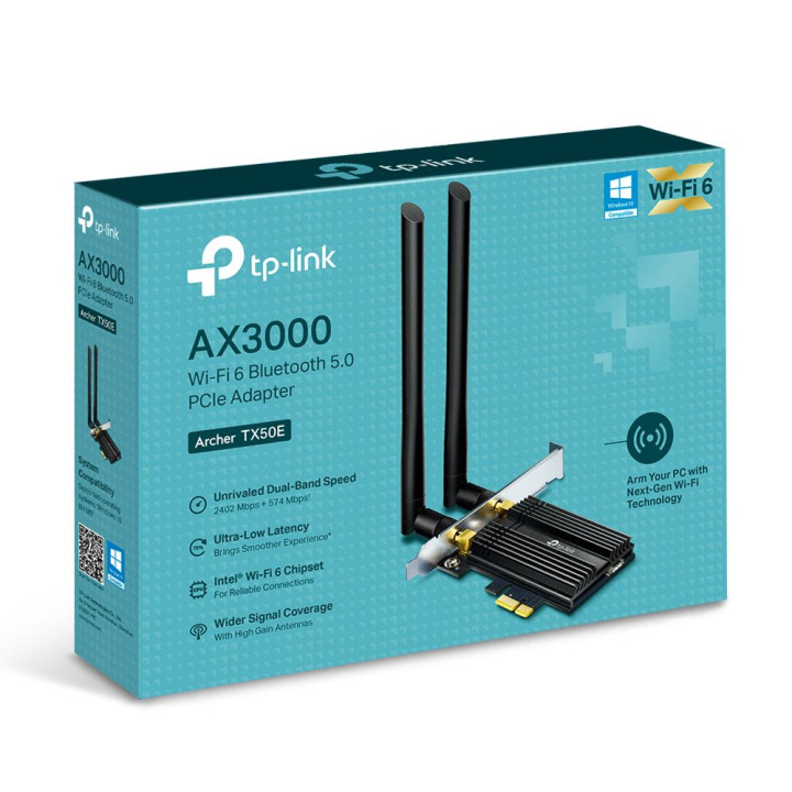 TP-LINK AX3000  WI-FI 6 BLUETOOTH 5.0 PCI EXPRESS ADAPTER